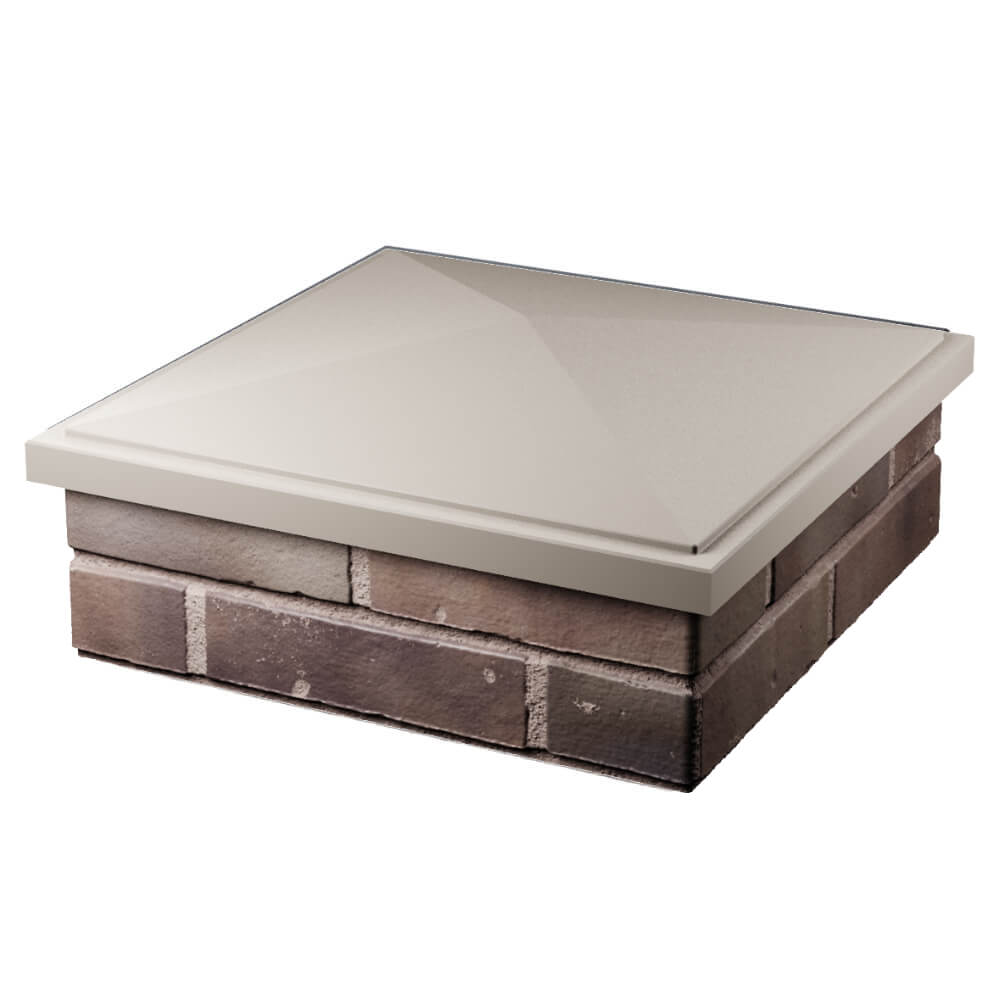 Колпак Zking БонаМоно Бежевый на столб 2х2 кирпича (515х515, 530х530мм) в Волхове фото