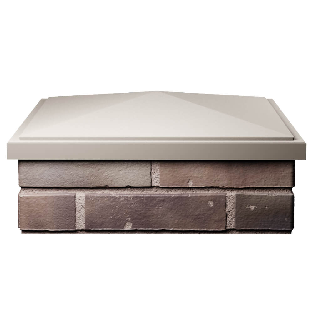 Колпак Zking БонаМоно Бежевый на столб 2х2 кирпича (515х515, 530х530мм) Волхов фото