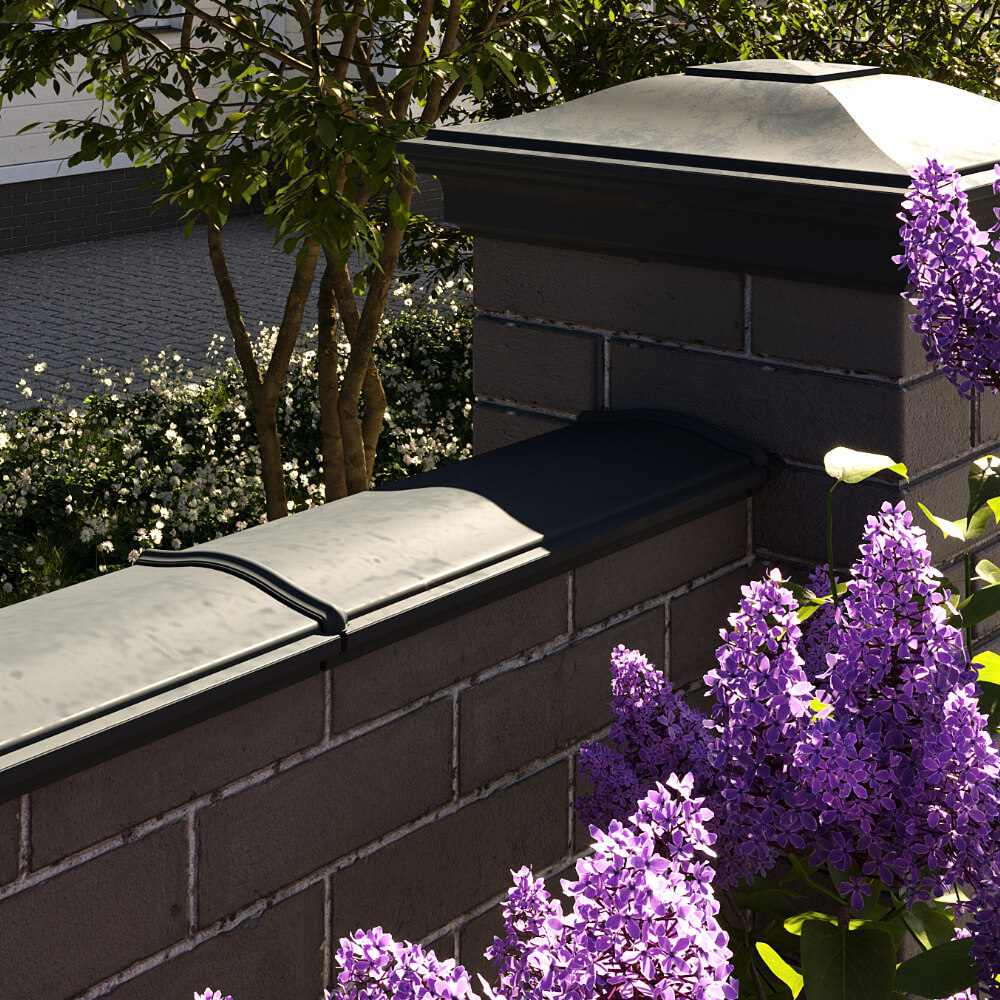 Парапет Zking Монблан Черный посадка на 0.5 кирпича (130мм) в Волхове фото