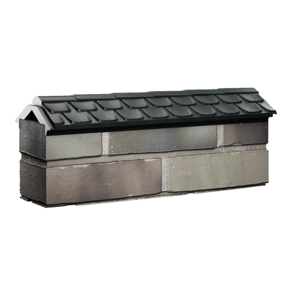 Парапет Zking Эльбрус Черный с посадкой на 0.5 кирпича (130мм) Волхов фото