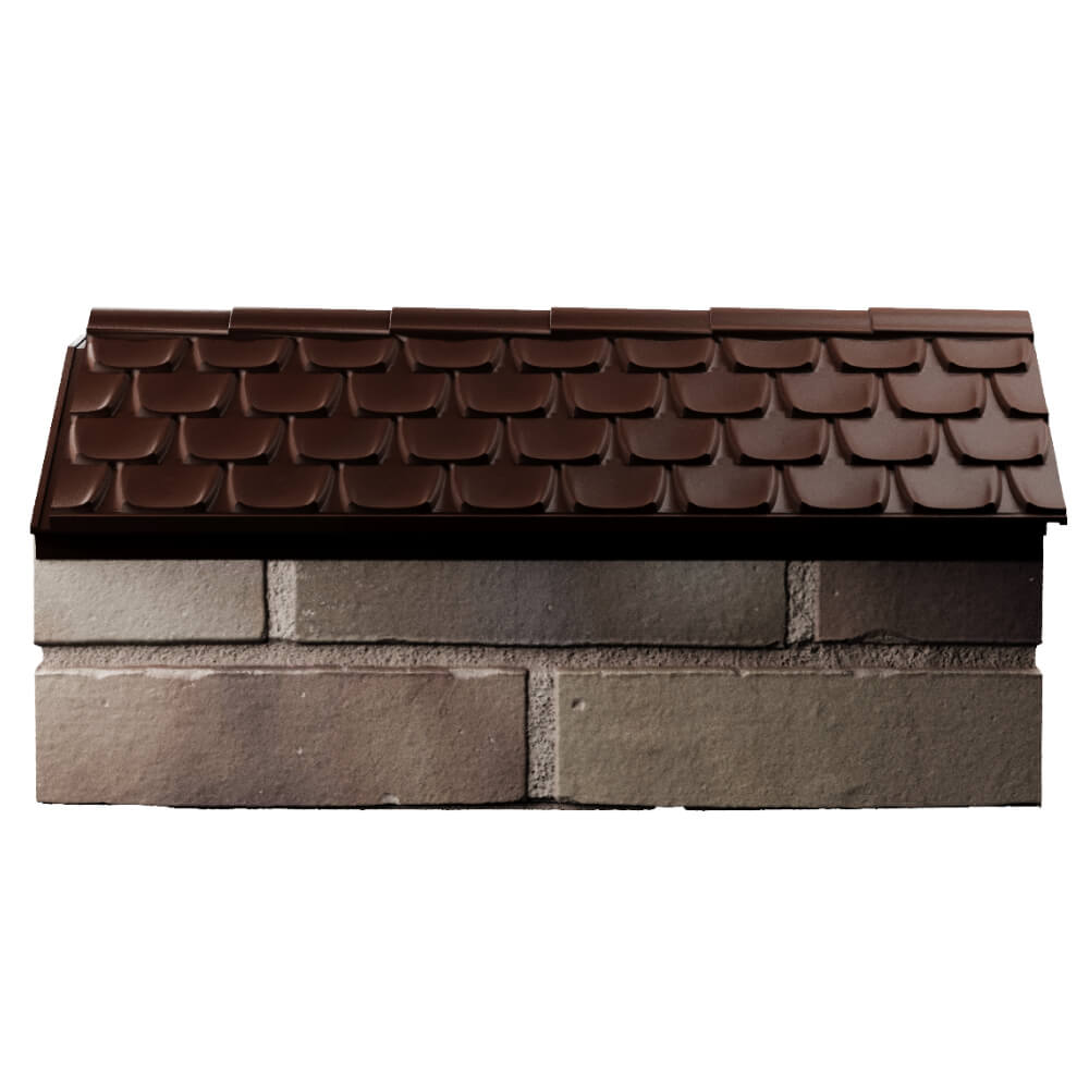 Парапет Zking Эльбрус Коричневый с посадкой на 1 кирпич (255мм) в Волхове фото