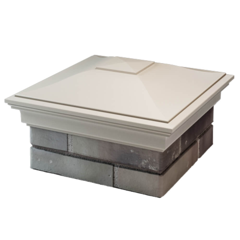 Колпак Zking Монблан Бежевый на столб 1.5х1.5 кирпича (385х385мм) в Волхове фото