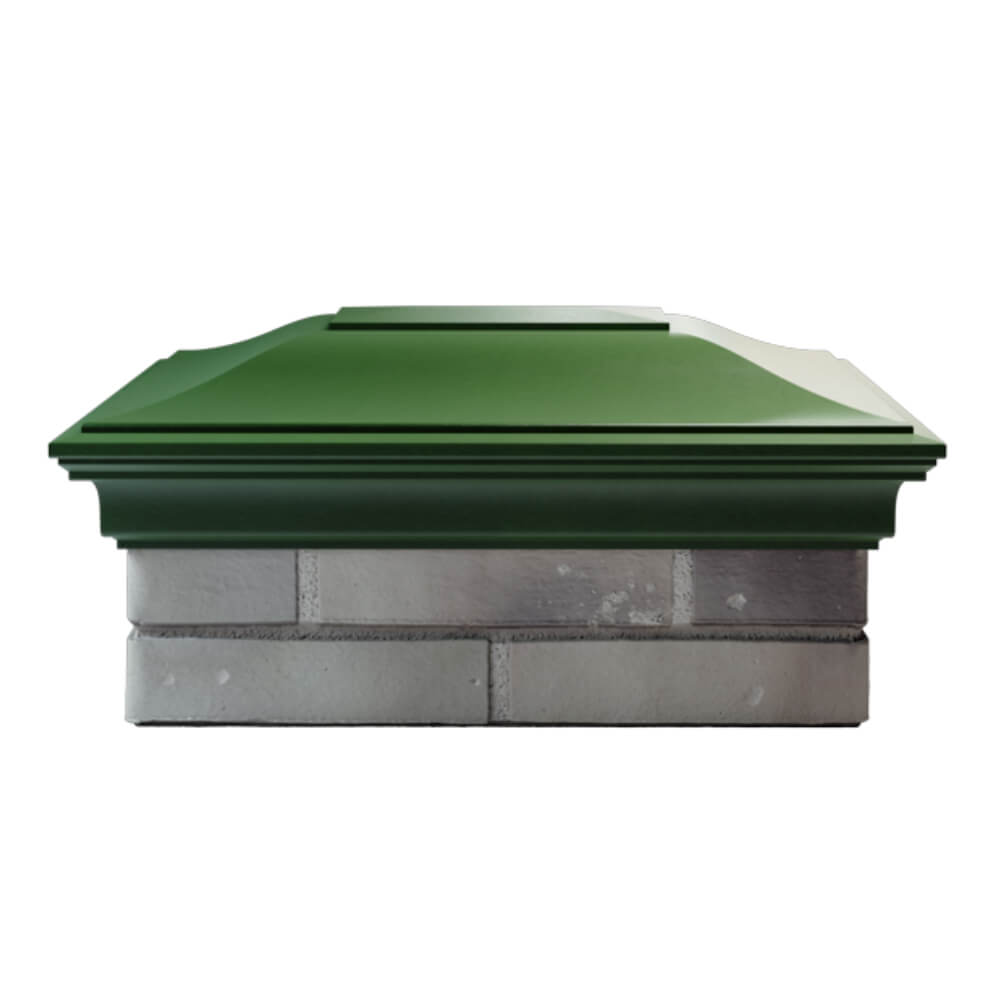 Колпак Zking Монблан Зеленый на столб 2х1.5 кирпича (515х385мм) в Волхове фото