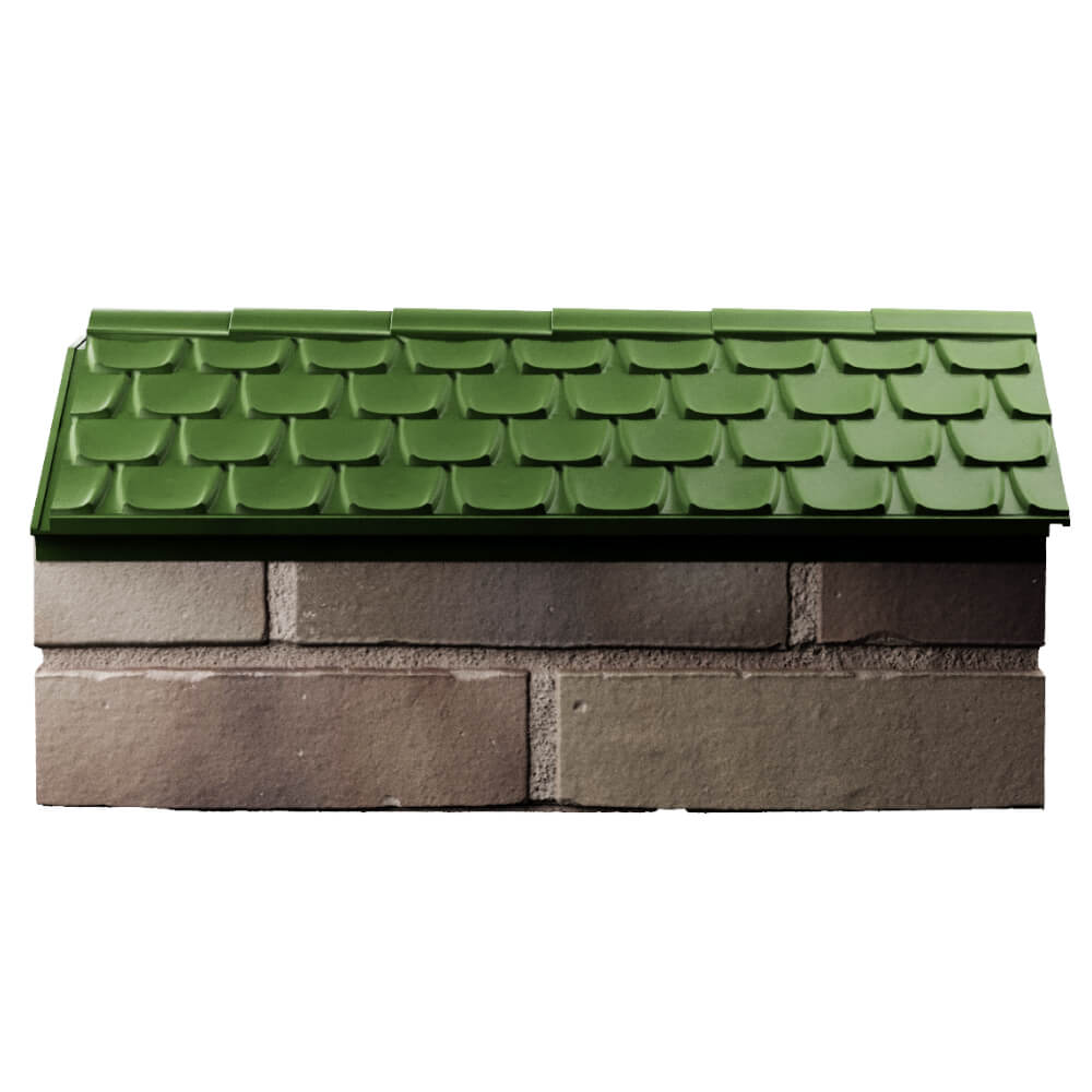 Парапет Zking Эльбрус Зеленый с посадкой на 1 кирпич (255мм) в Волхове фото