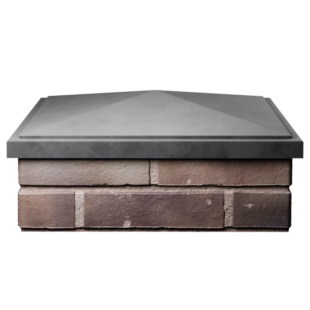 Колпак Zking БонаМоно Серый на столб 2х2 кирпича (515х515, 530х530мм) Волхов фото