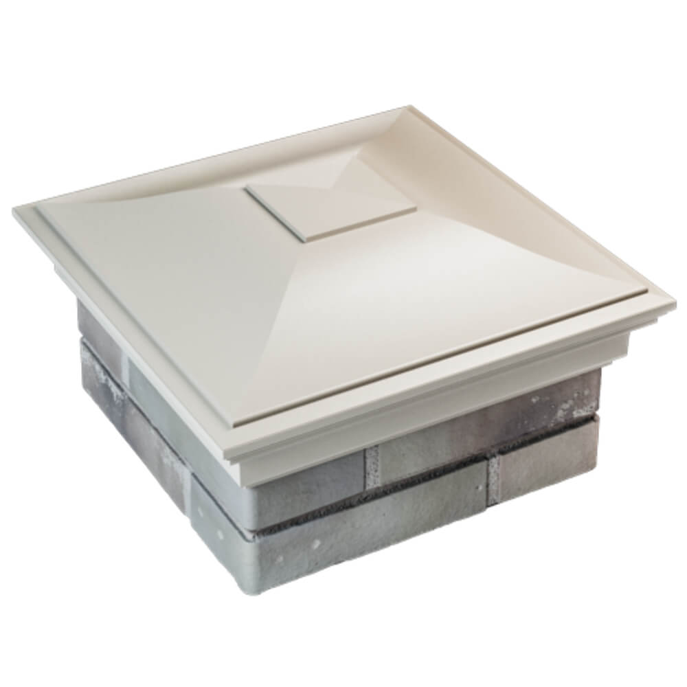 Колпак Zking Монблан Бежевый на столб 1.5х1.5 кирпича (385х385мм) в Волхове фото