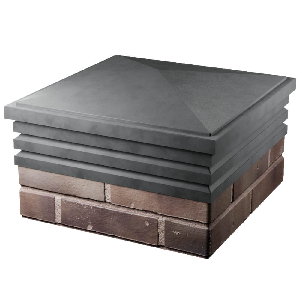 Колпак Zking Бона ХайТек Серый на столб 2х2 кирпича (513х513мм) в Волхове фото