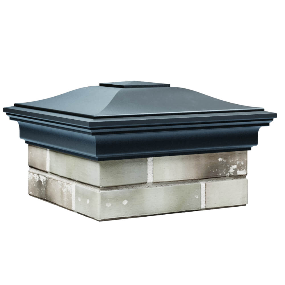 Колпак Zking Монблан Серый на столб 1.5х1.5 кирпича (385х385мм) в Волхове фото