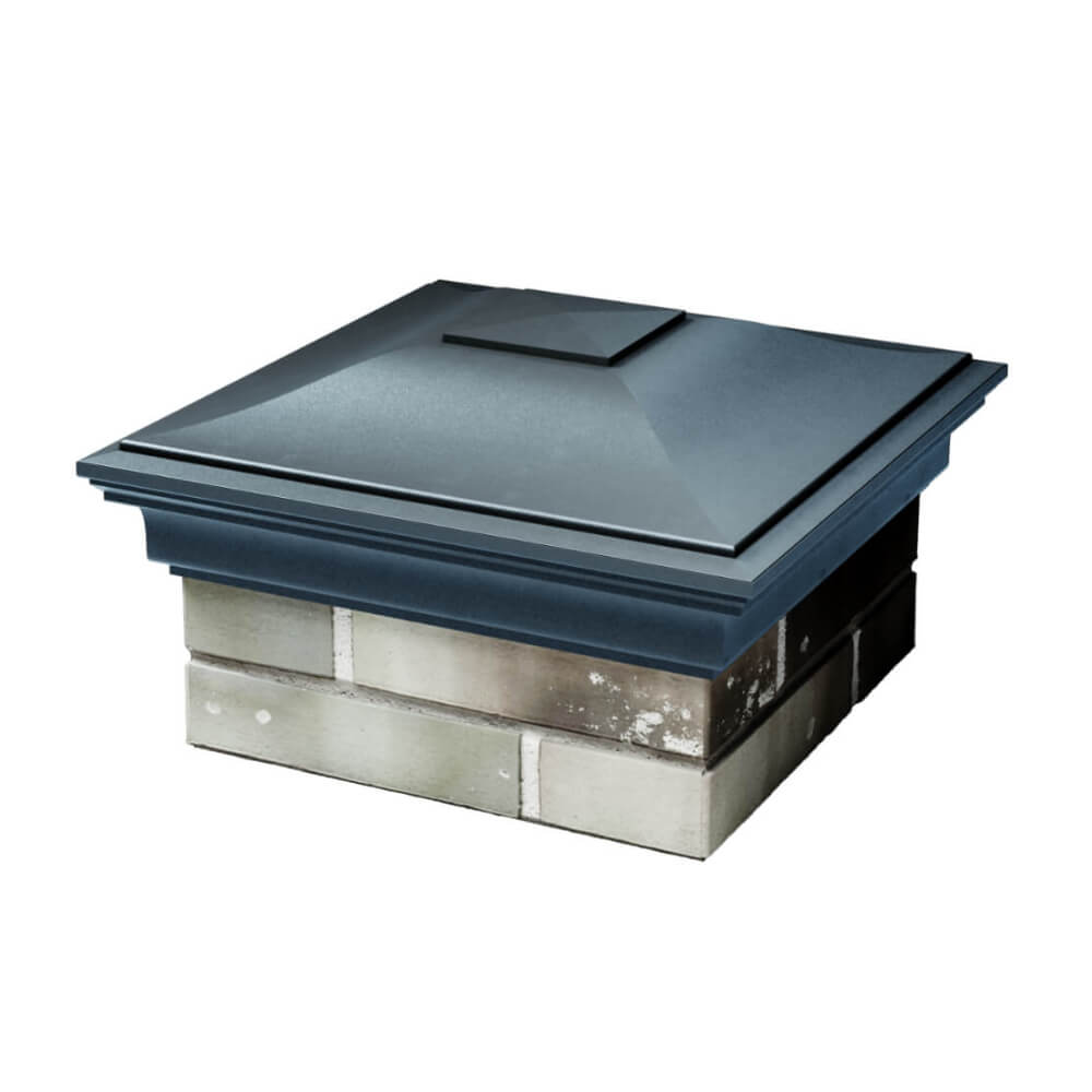 Колпак Zking Монблан Серый на столб 1.5х1.5 еврокирпича 0.7НФ (355х355мм) в Волхове фото