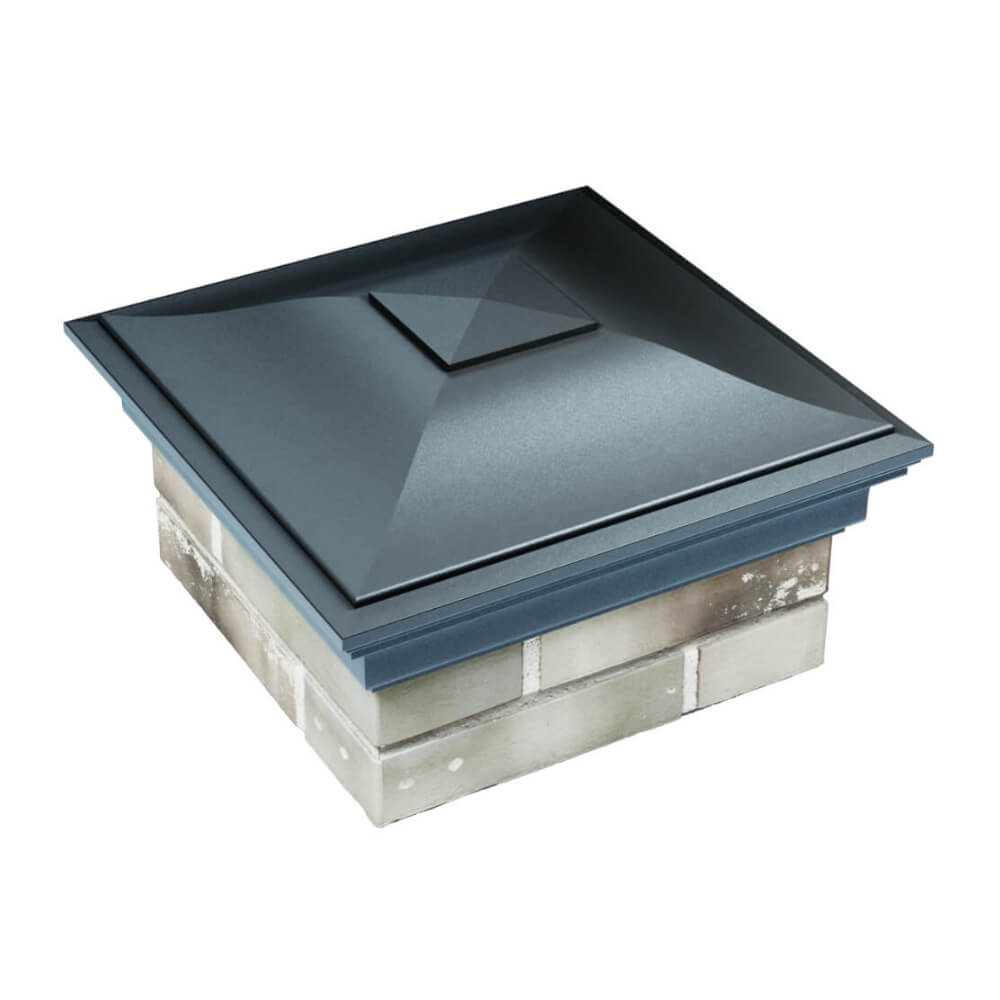 Колпак Zking Монблан Серый на столб 1.5х1.5 еврокирпича 0.7НФ (355х355мм) в Волхове фото