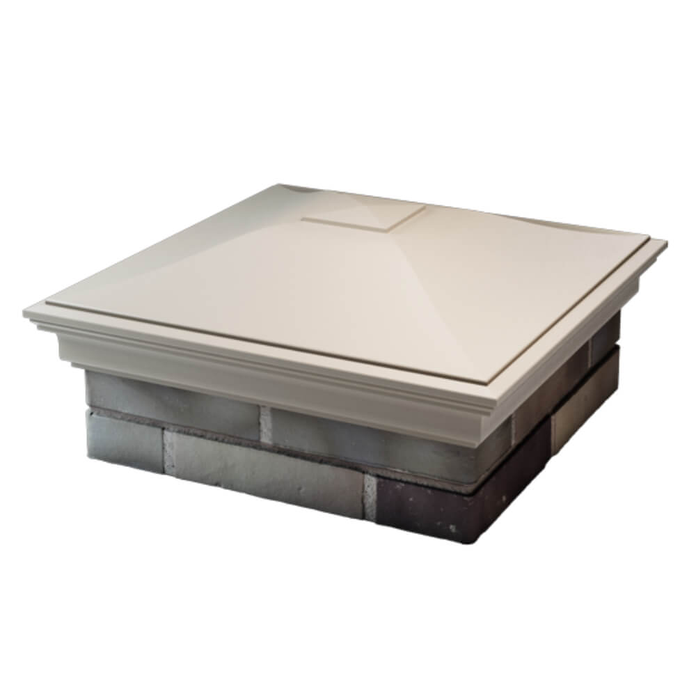 Колпак Zking Монблан Бежевый на столб 2х2 кирпича (515х515мм) в Волхове фото