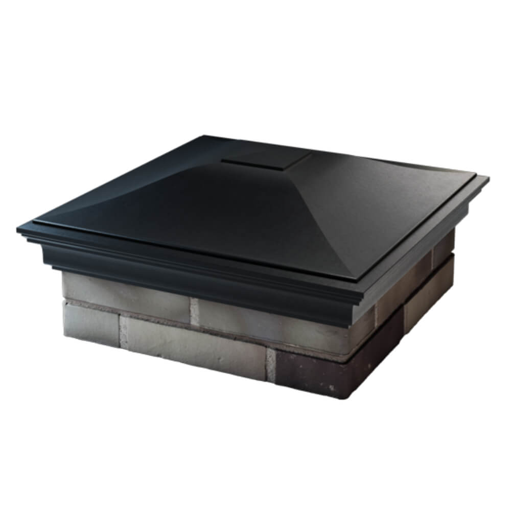 Колпак Zking Монблан Черный на столб 2х2 кирпича (515х515мм) в Волхове фото