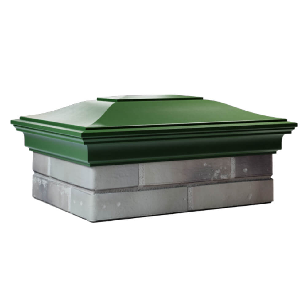 Колпак Zking Монблан Зеленый на столб 2х1.5 кирпича (515х385мм) в Волхове фото