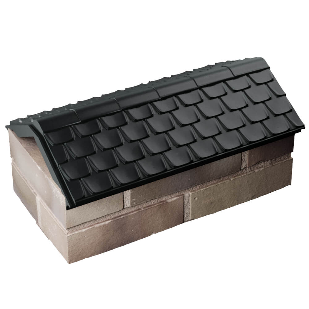 Парапет Zking Эльбрус Черный с посадкой на 1 кирпич (255мм) в Волхове фото