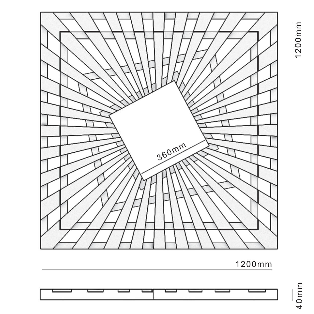 Приствольная решетка для дерева ZKING ATMOSPHERE 1.2х1.2м Черная в Волхове фото