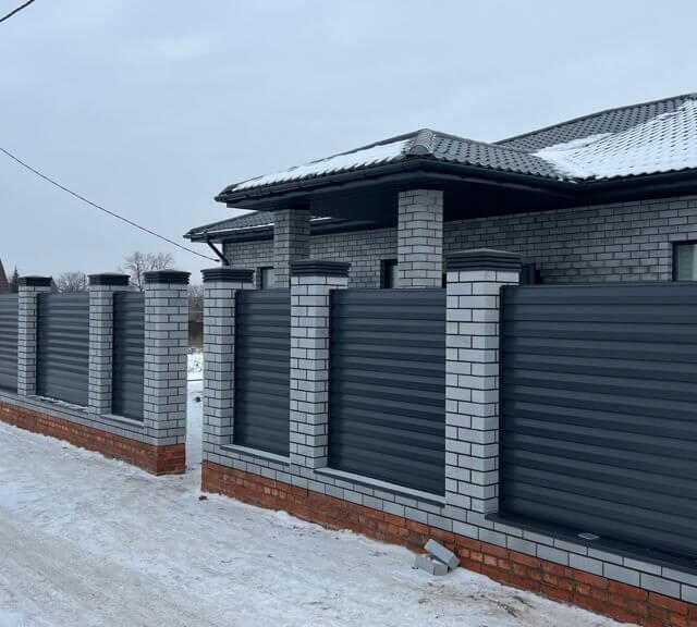 Колпак Zking Бона ХайТек Серый на столб 1.5х1.5 кирпича (385х385мм) в Волхове фото