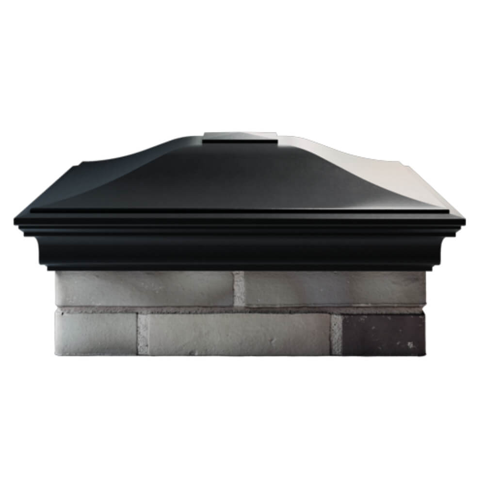 Колпак Zking Монблан Черный на столб 2х2 кирпича (515х515мм) в Волхове фото