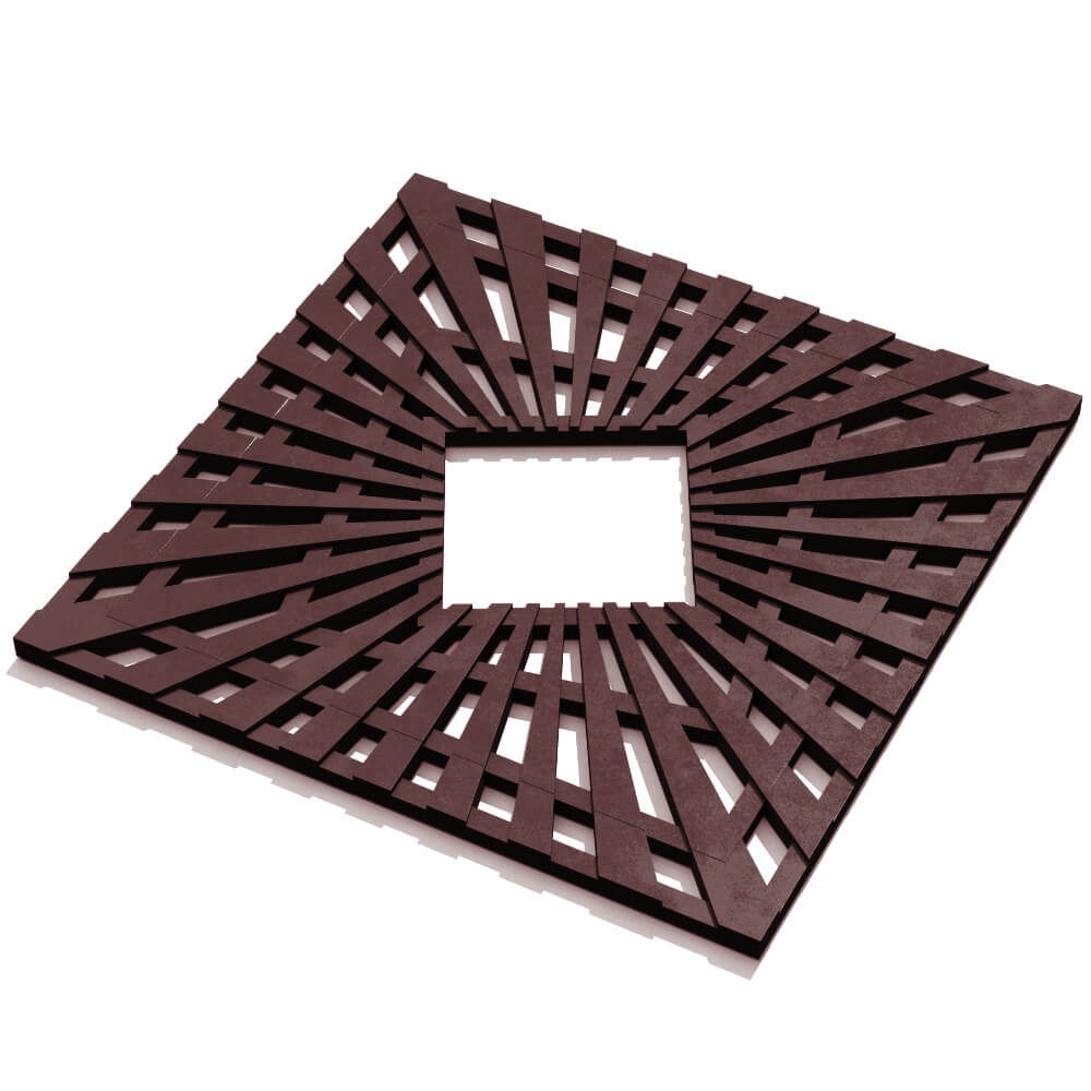 Приствольная решетка для дерева ZKING ATMOSPHERE 1.2х1.2м Коричневая в Волхове фото