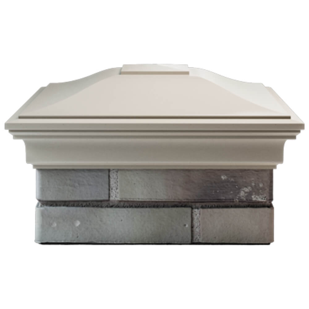 Колпак Zking Монблан Бежевый на столб 1.5х1.5 кирпича (385х385мм) Волхов фото