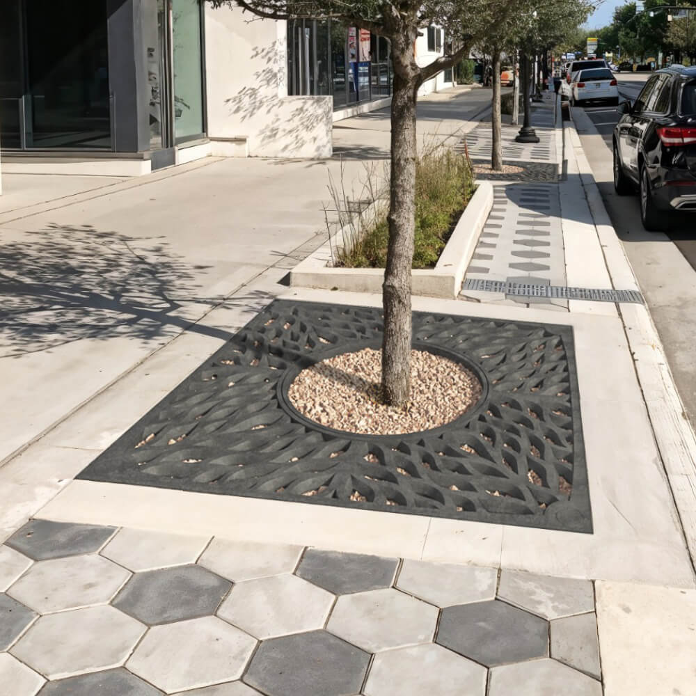 Приствольная решетка для дерева ZKING CRUST 2х2м Черная в Волхове фото