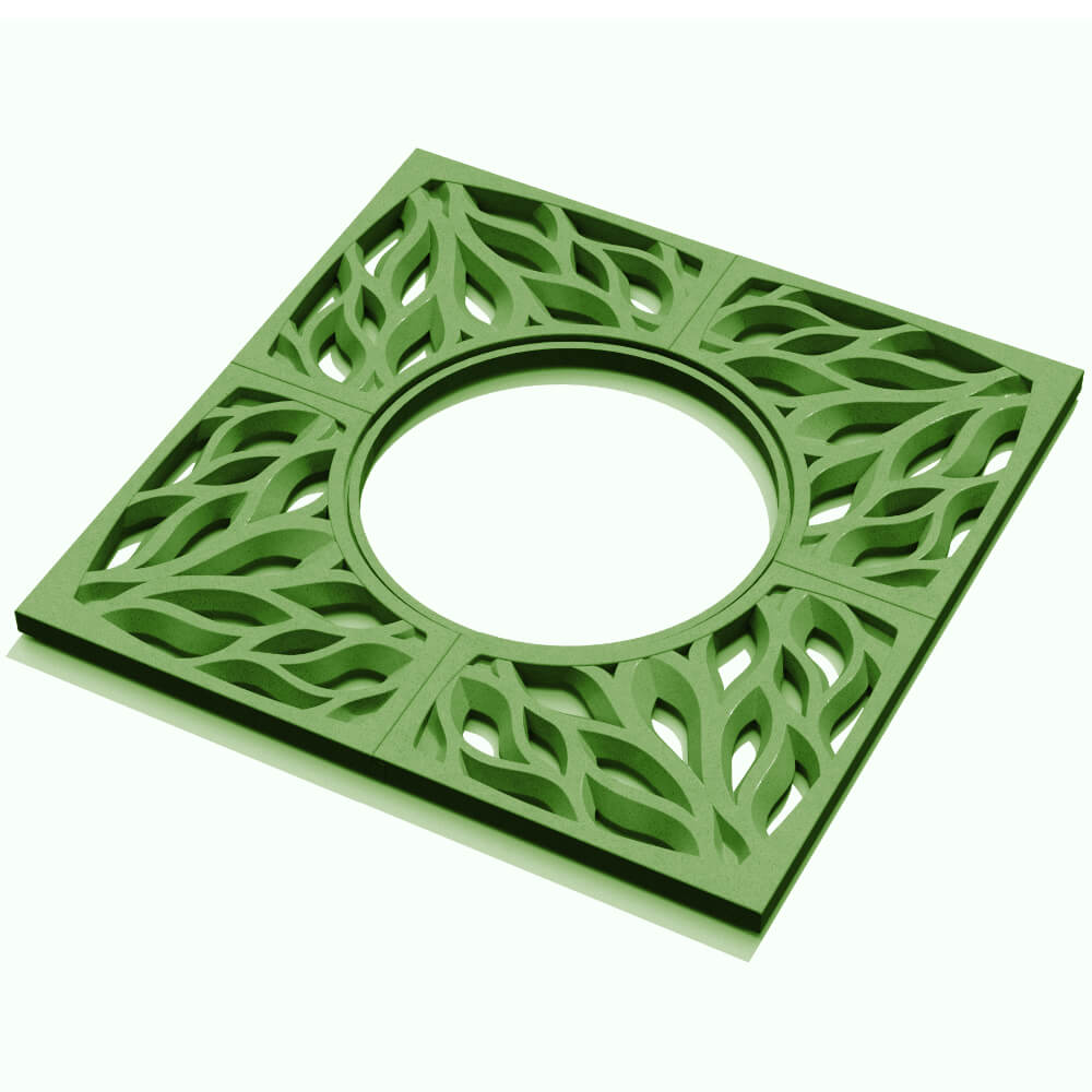 Приствольная решетка для дерева ZKING CRUST 1.2х1.2м Зеленая в Волхове фото