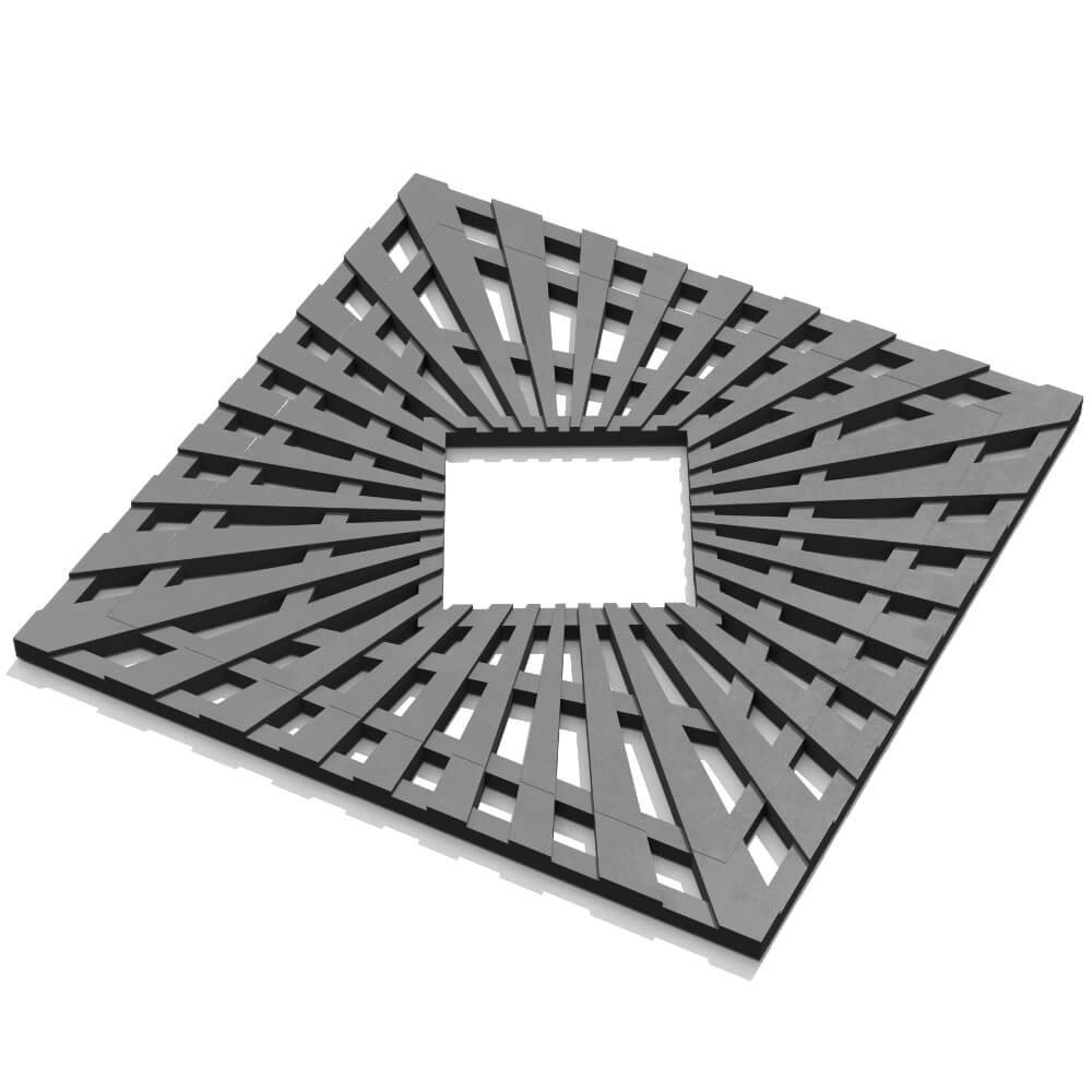 Приствольная решетка для дерева ZKING ATMOSPHERE 1.2х1.2м Серая в Волхове фото