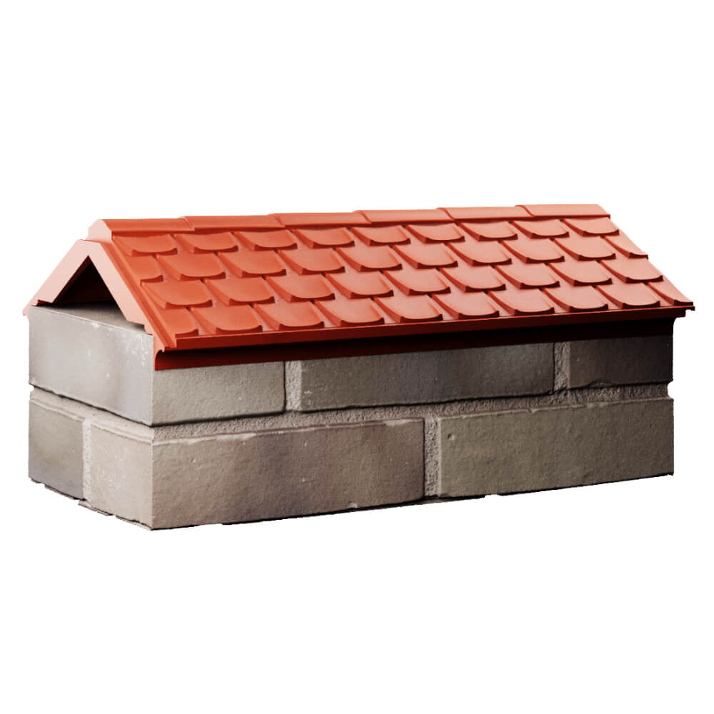 Парапет Zking Эльбрус Красный с посадкой на 1 кирпич (255мм) Волхов фото